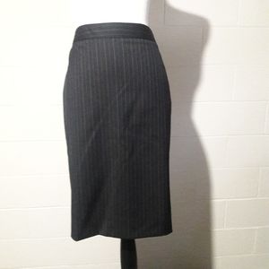 Brooks Brothers Navy Pinstripe Pencil Skirt Petite
